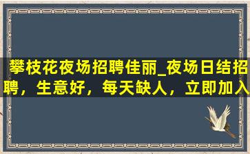 湖州夜场招聘